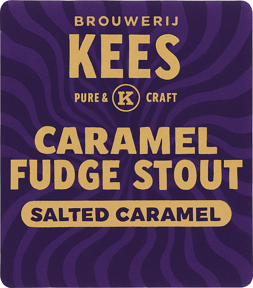 Etiket van Kees Caramel Fudge Stout Salted Caramel