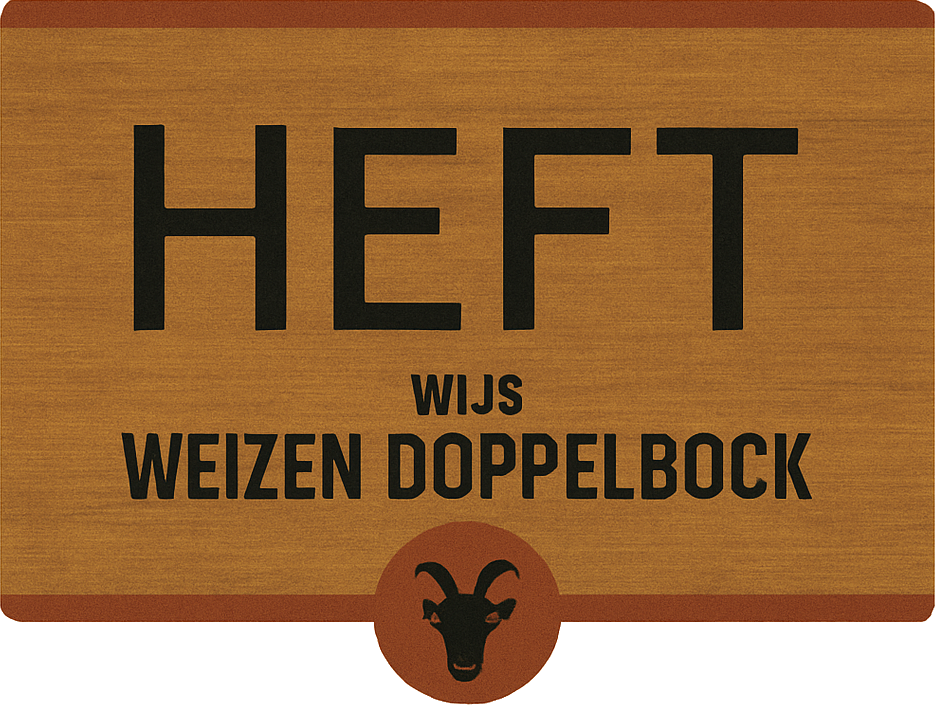 Etiket van Heft Wijs Weizen Doppelbock