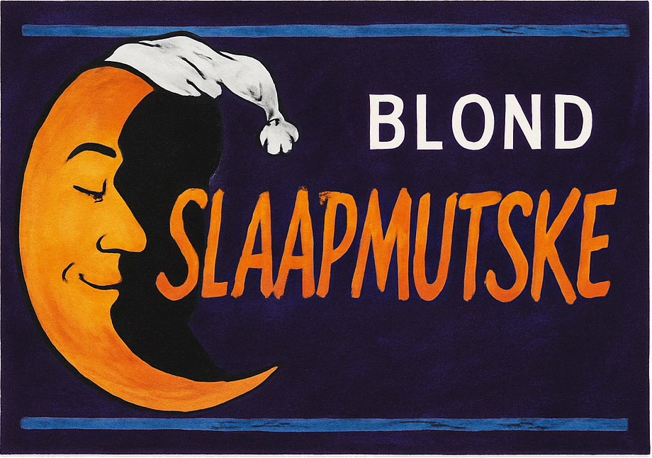 Etiket van Slaapmutske Blond