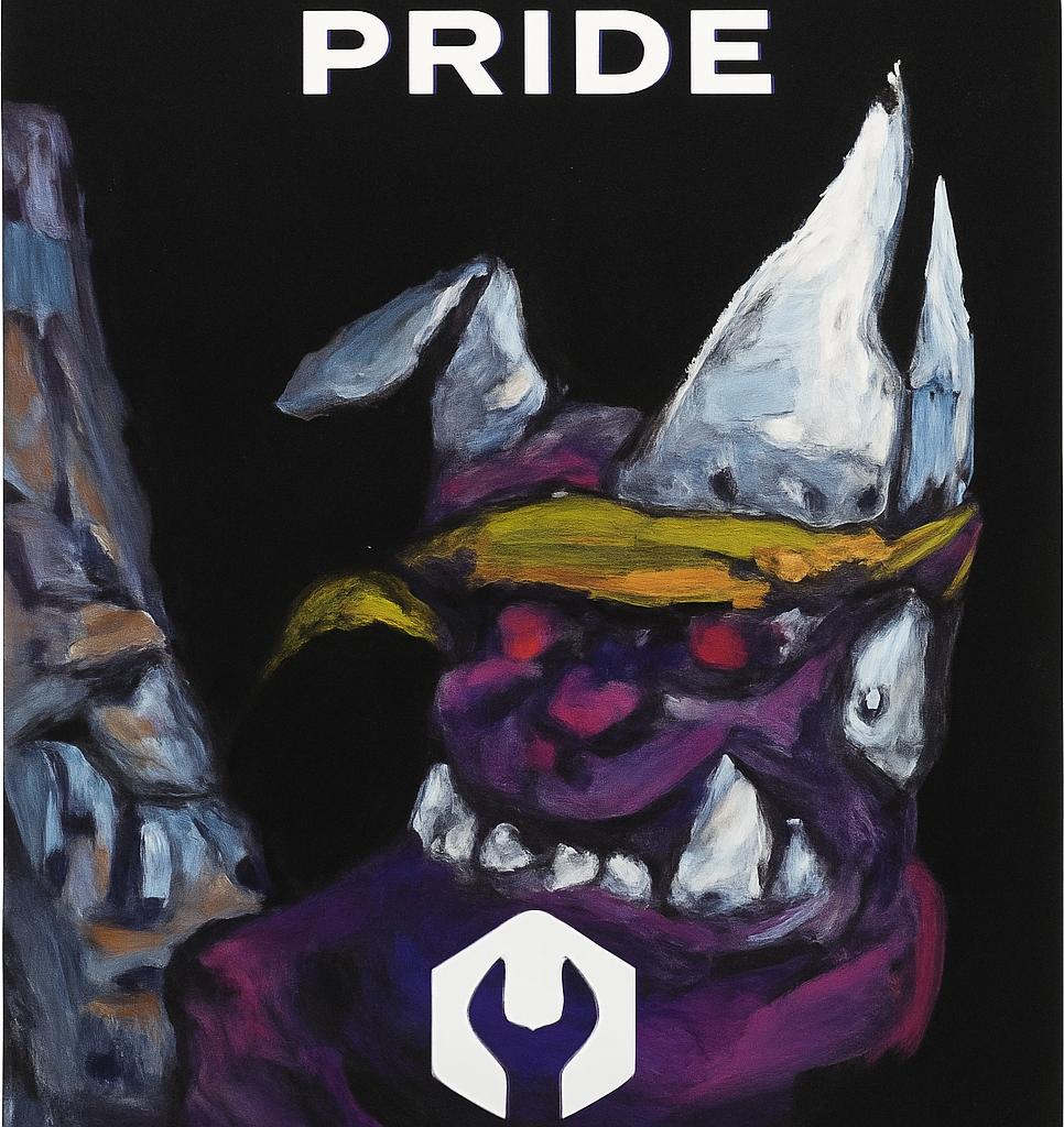 Etiket van Moersleutel Pride
