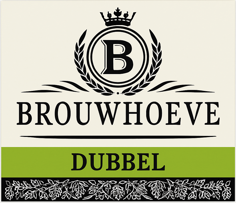 Etiket van Brouwhoeve Dubbel