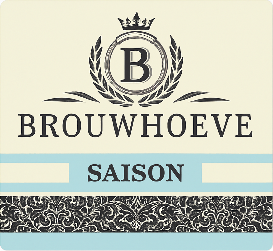 Etiket van Brouwhoeve Saison