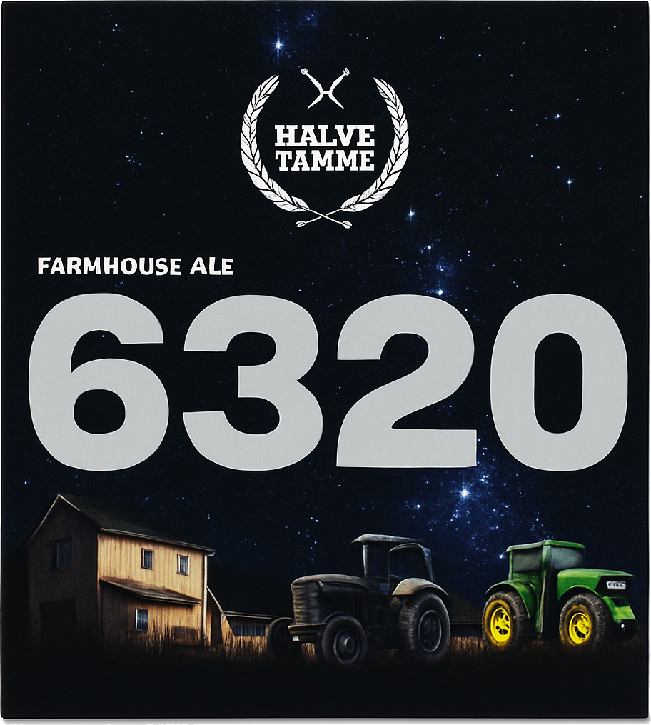 Etiket van Halve Tamme 6320