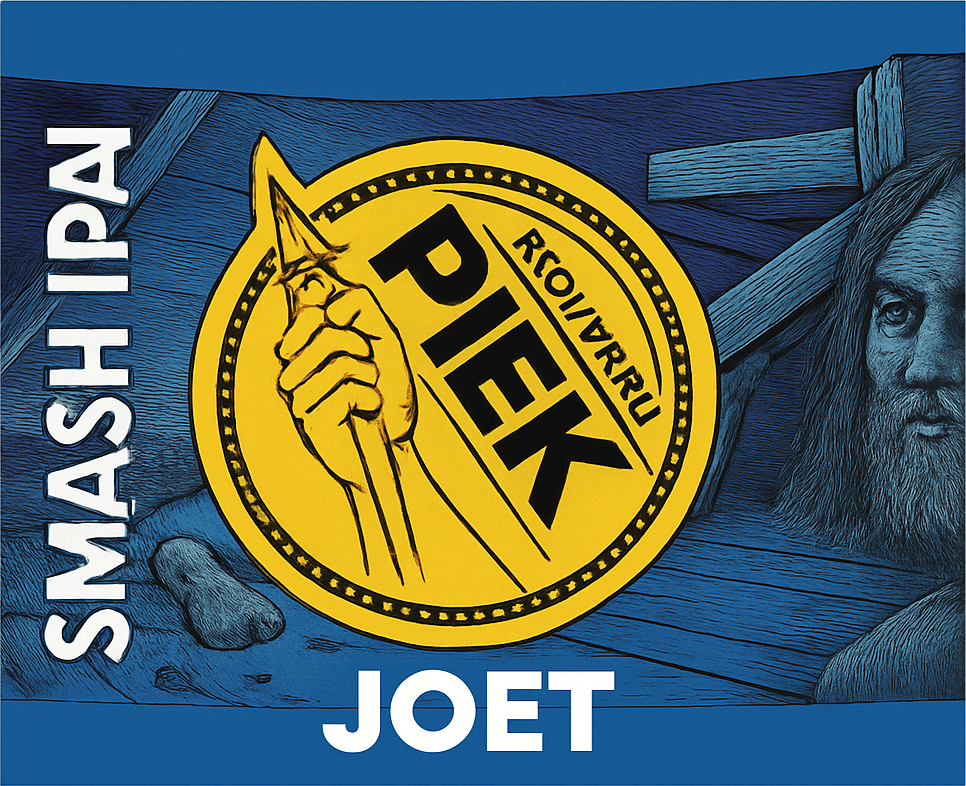 Etiket van Piek Joet