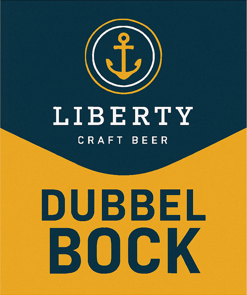 Etiket van Liberty Dubbel Bock