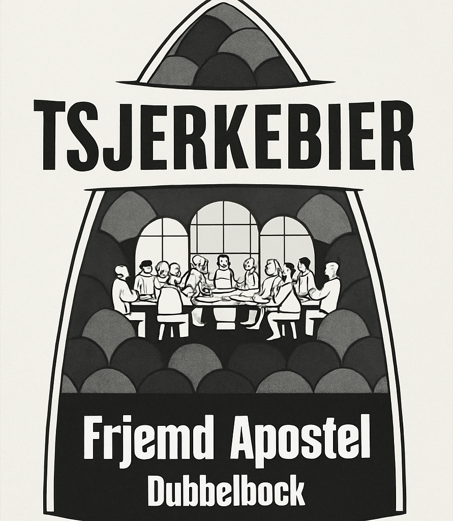 Etiket van Tsjerkebier Frjemd Apostel