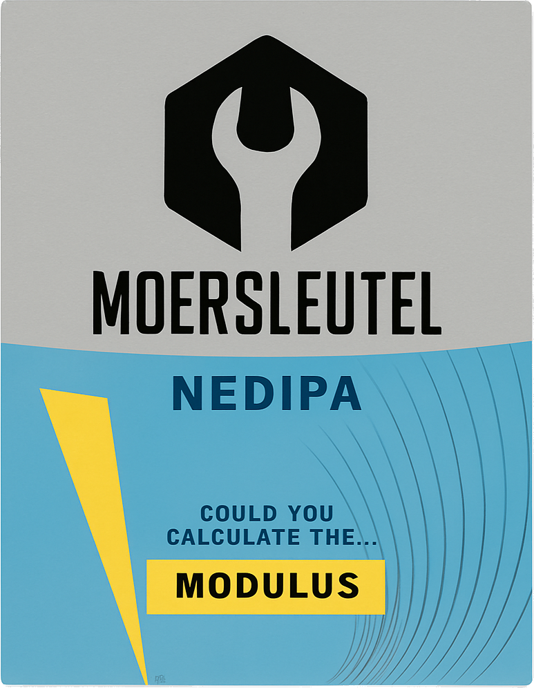 Etiket van Moersleutel Could You Calculate The Modulus