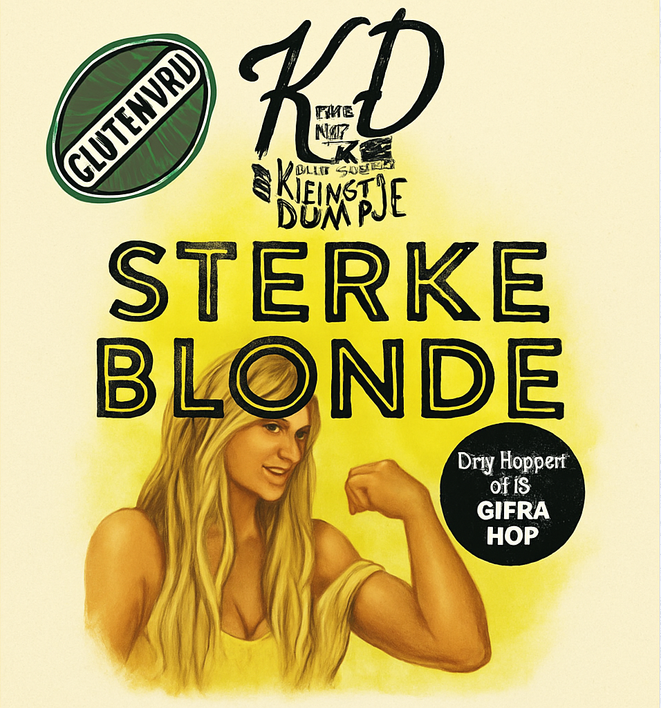 Etiket van Klein Duimpje Sterke Blonde Glutenvrij