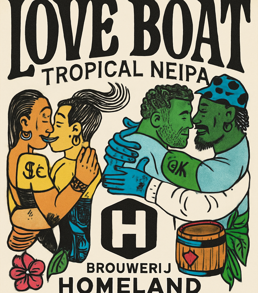 Etiket van Homeland Love Boat