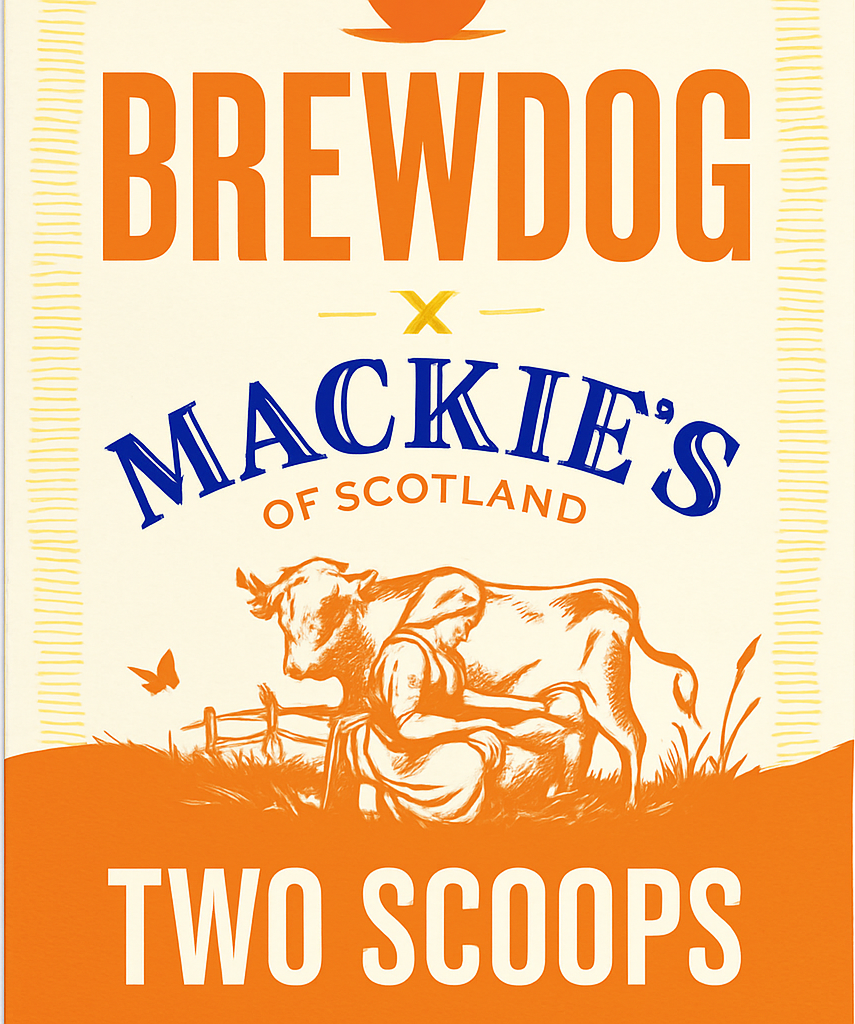 Etiket van BrewDog x Mackies Two Scoops