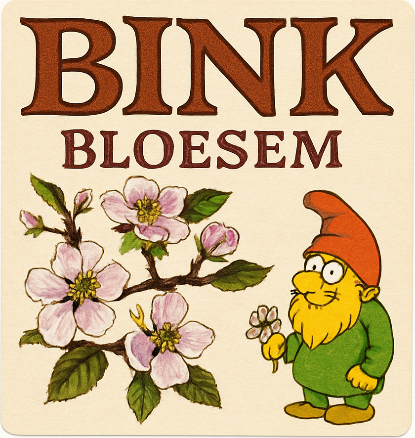 Etiket van Kerkom Bink Bloesem
