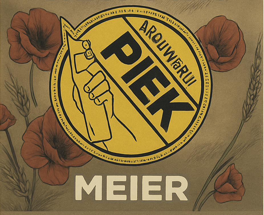 Etiket van Piek Meier