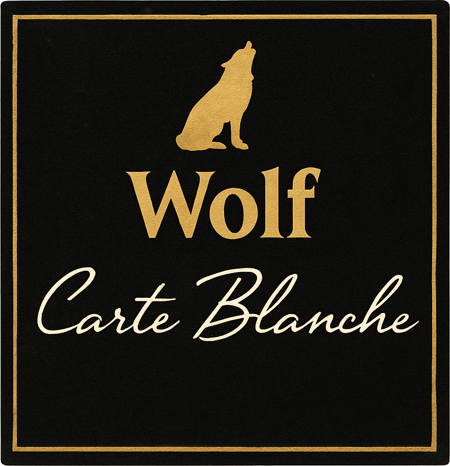 Etiket van Wolf Carte Blanche