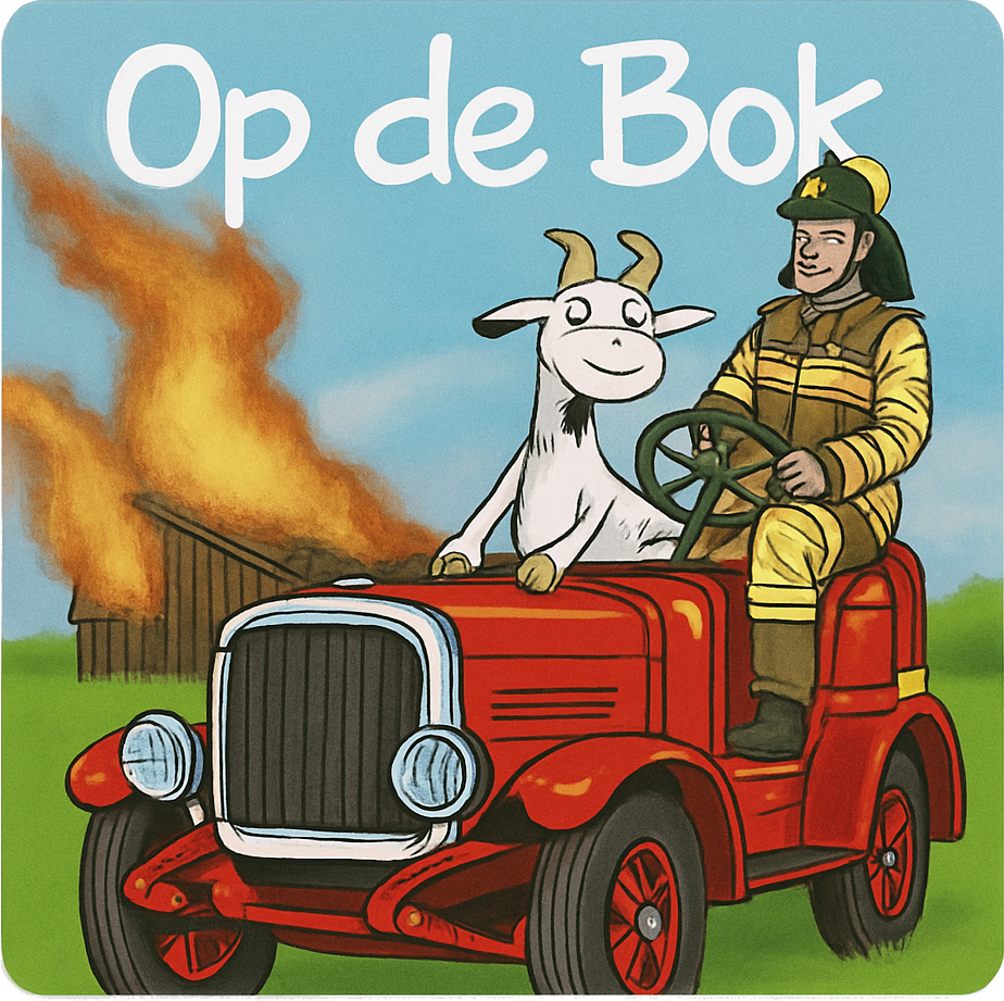 Etiket van Bluswater Op de Bok