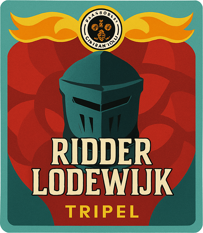Etiket van 12 Stuyvers Ridder Lodewijk