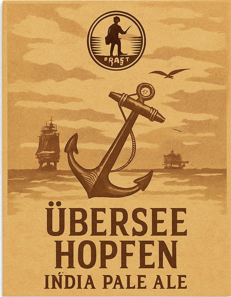 Etiket van Insel Übersee Hopfen IPA