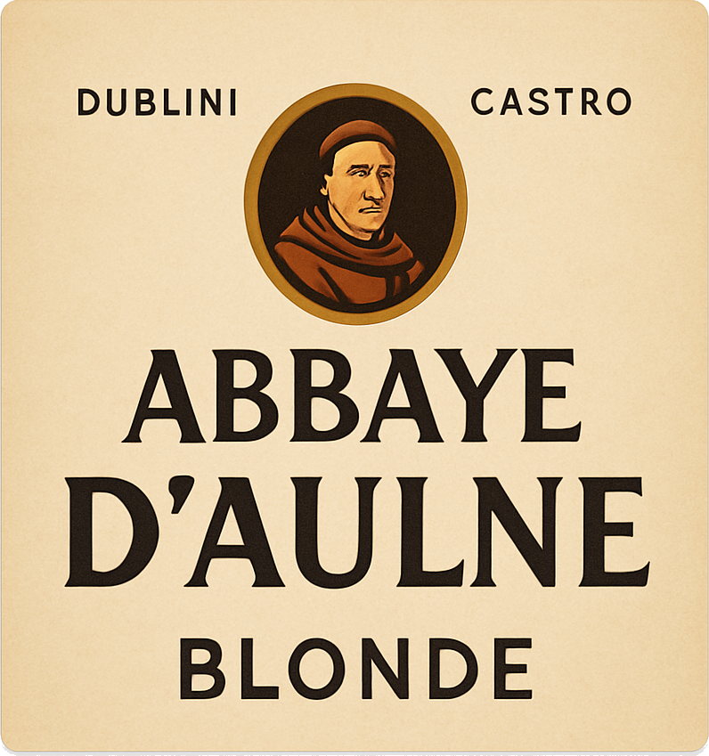 Etiket van Abbaye d'Aulne Blond