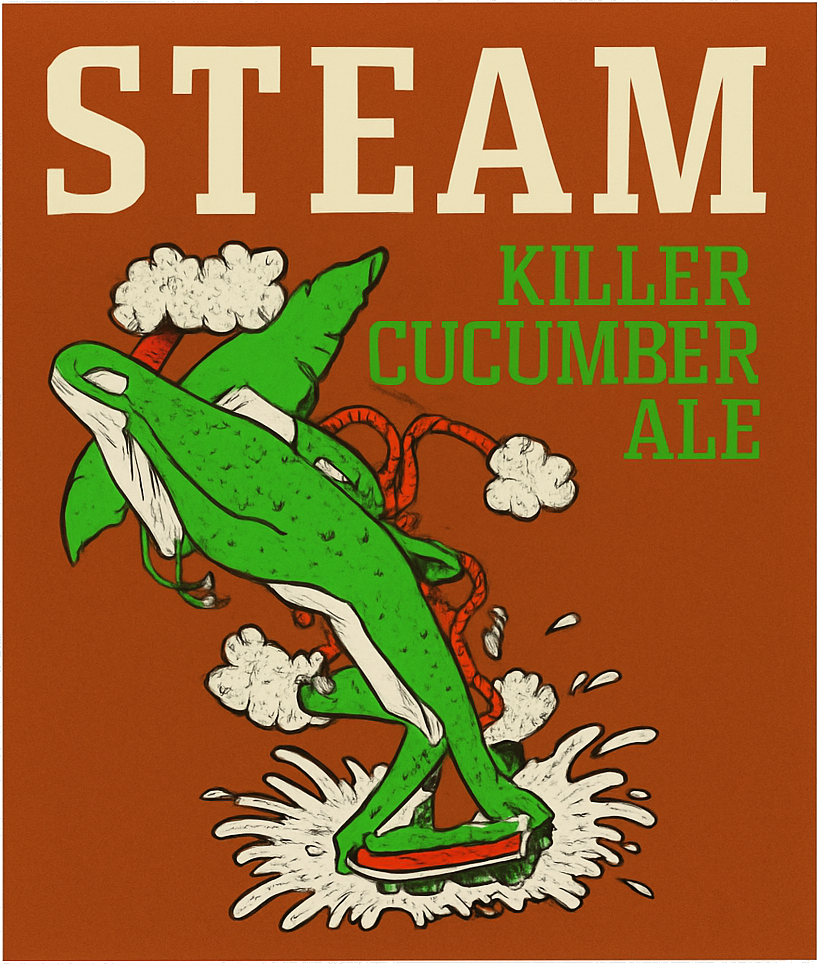 Etiket van Steamworks Killer Cucumber Ale