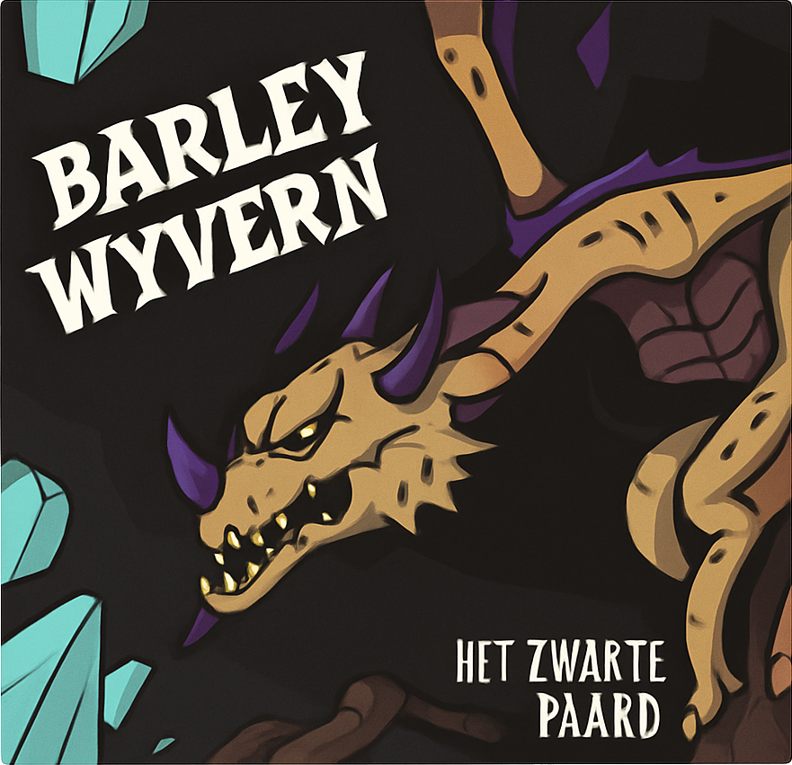 Etiket van Zwarte Pad Barley Wyvern