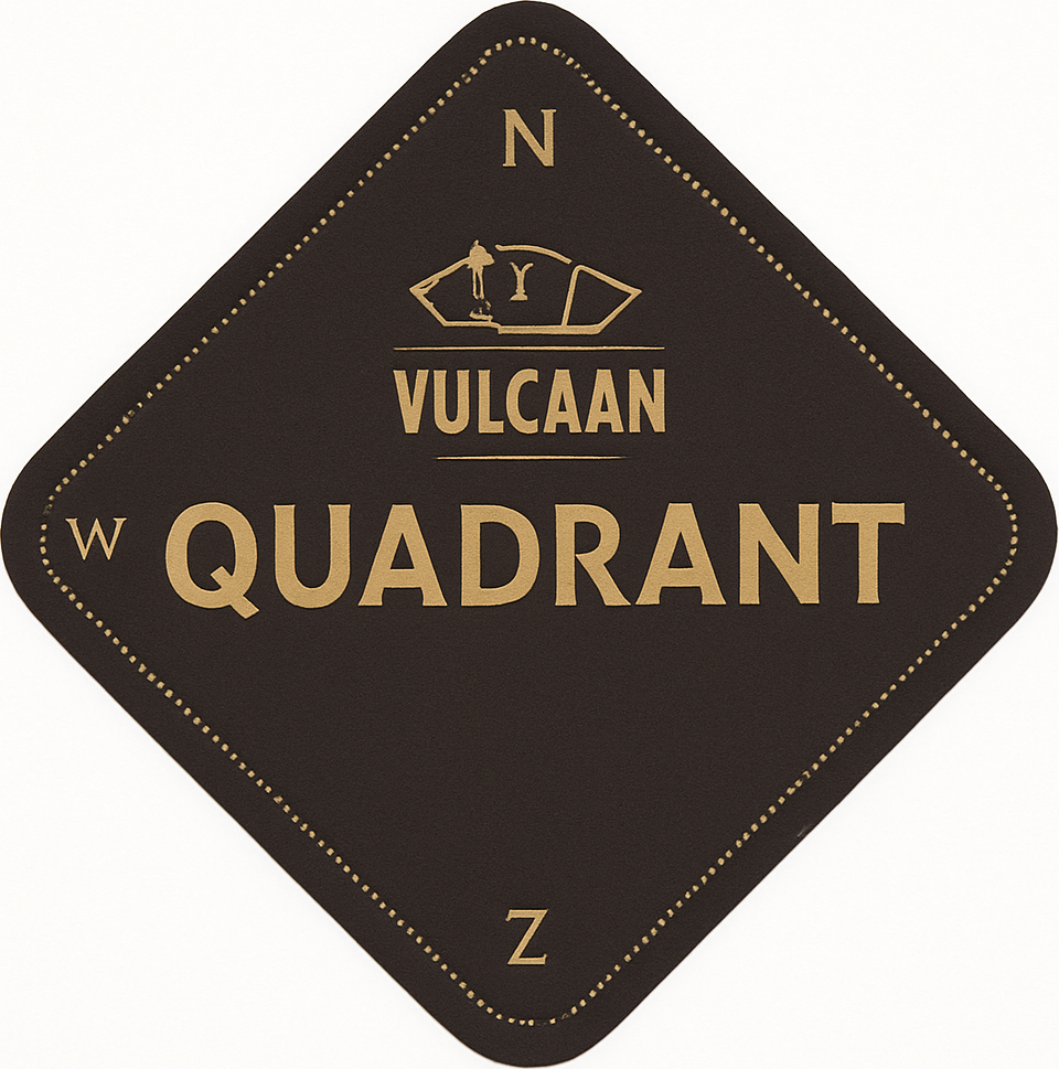 Etiket van Vulcaan Quadrant