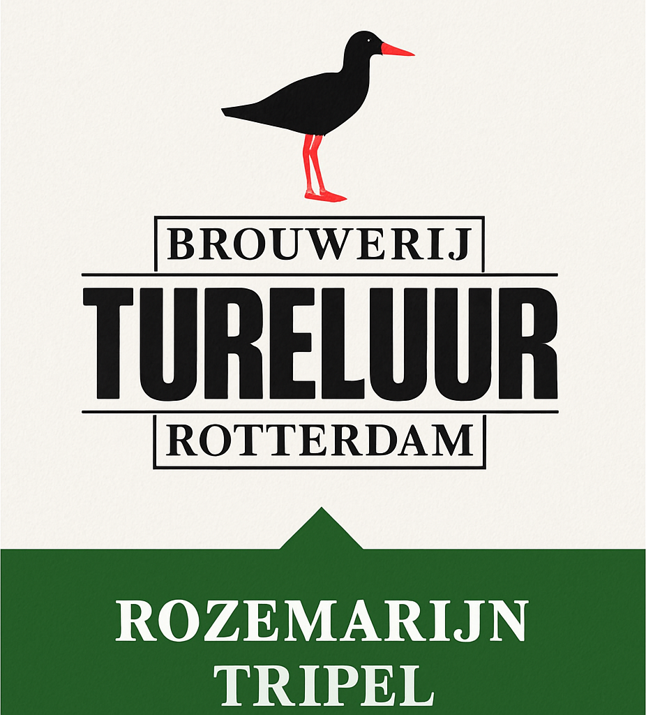 Etiket van Tureluur Rozemarijn Tripel