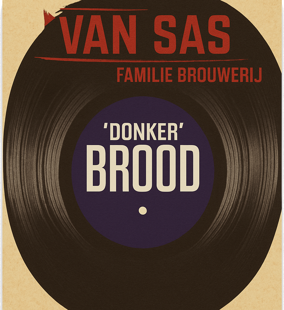 Etiket van Van Sas Donker Brood