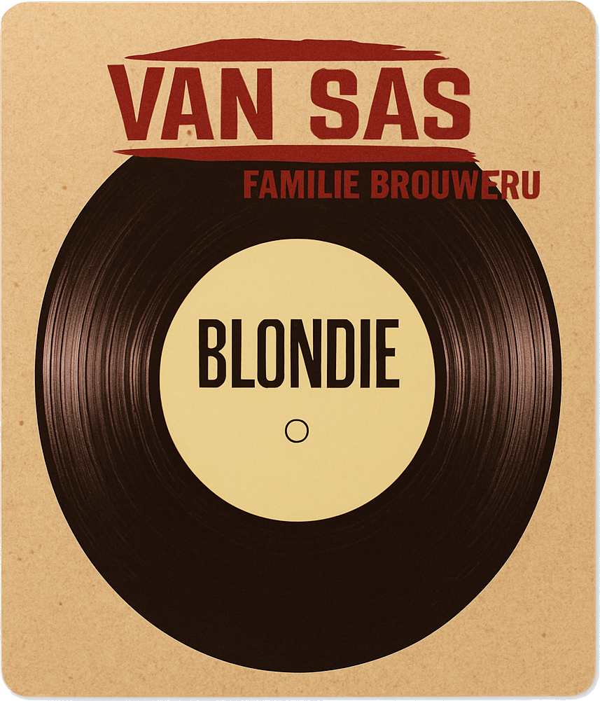 Etiket van Van Sas Blondie