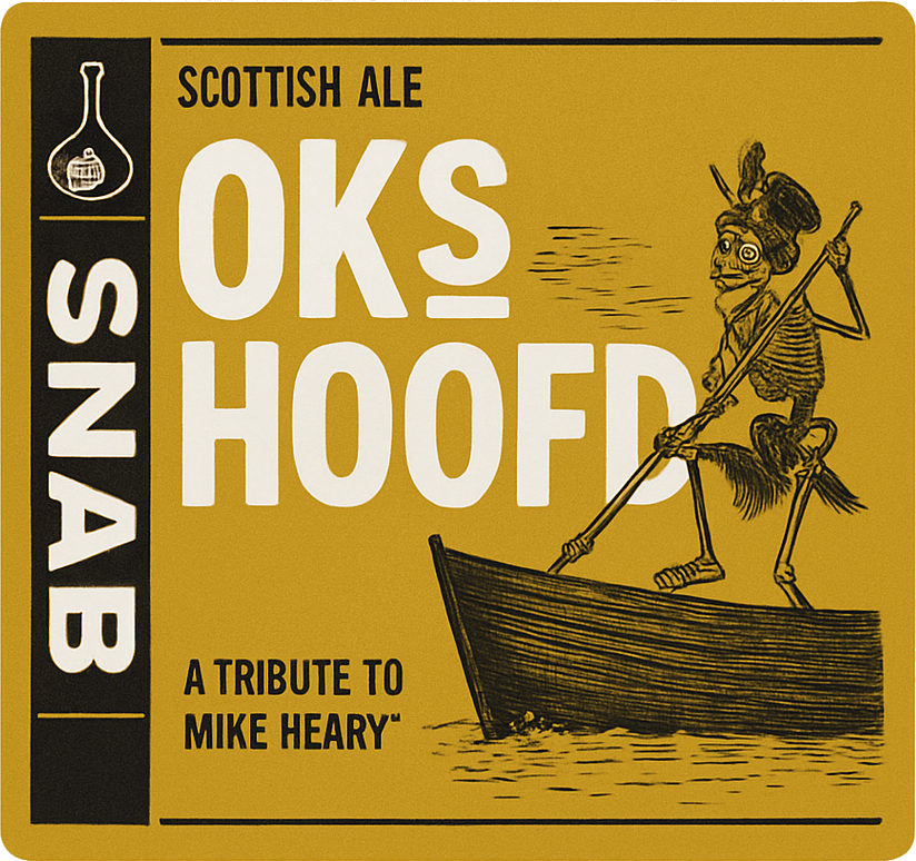 Etiket van Snab Okshoofd Scotch Ale