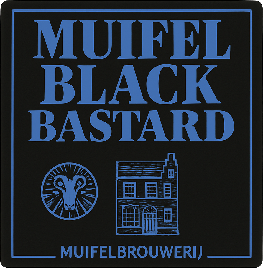 Etiket van Muifel Black Bastard