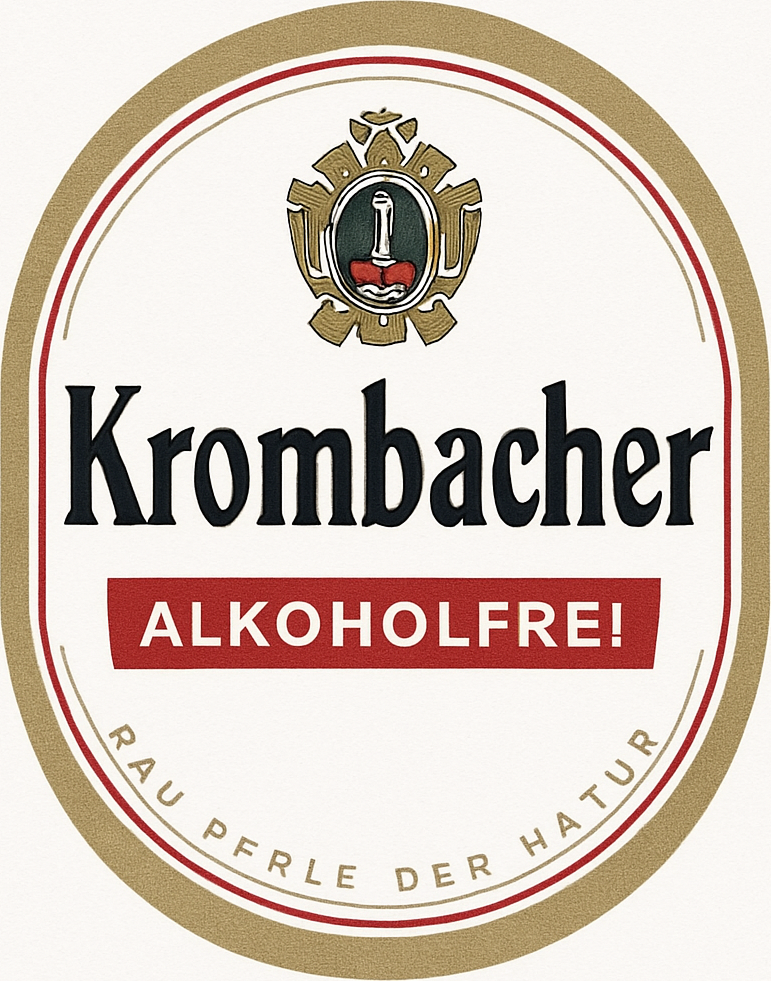 Etiket van Krombacher Alkoholfrei
