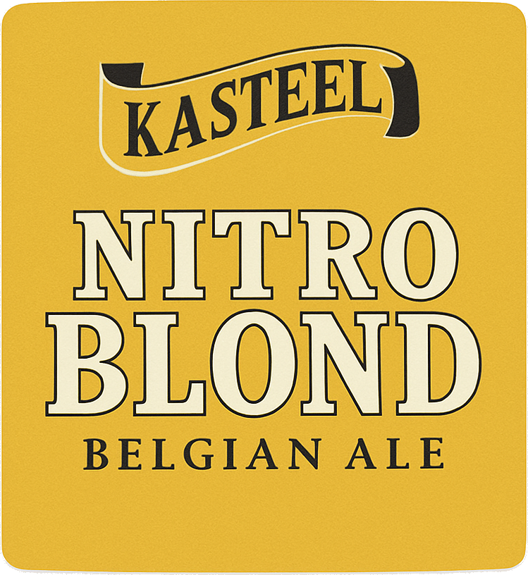 Etiket van Kasteel Nitro Blond