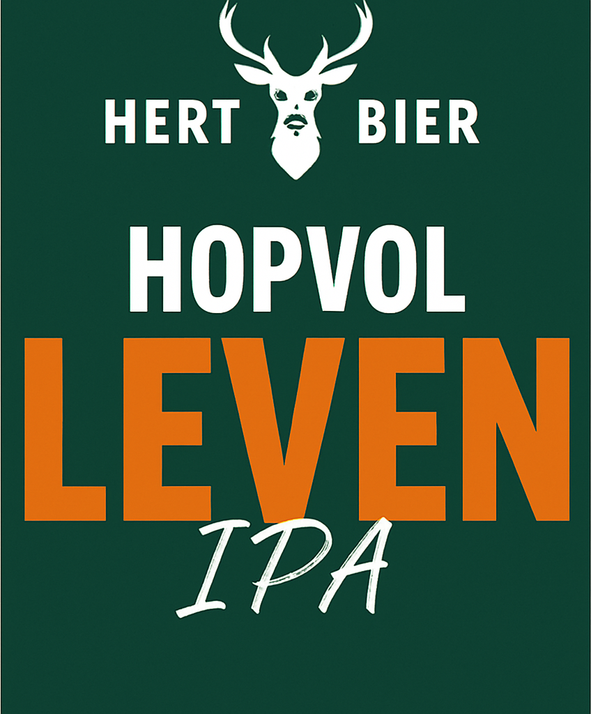 Etiket van Hert Hopvol Leven