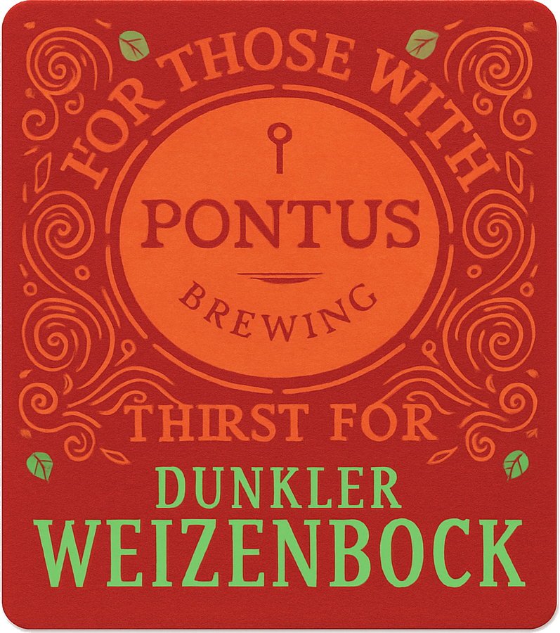 Etiket van Pontus Dunkler Weizenbock