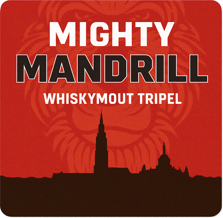 Etiket van Baardaap Mighty Mandrill