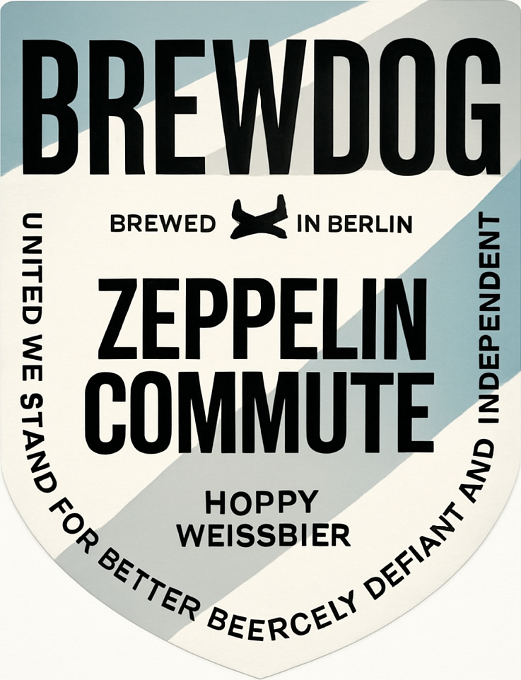 Etiket van BrewDog Zeppelin Commute