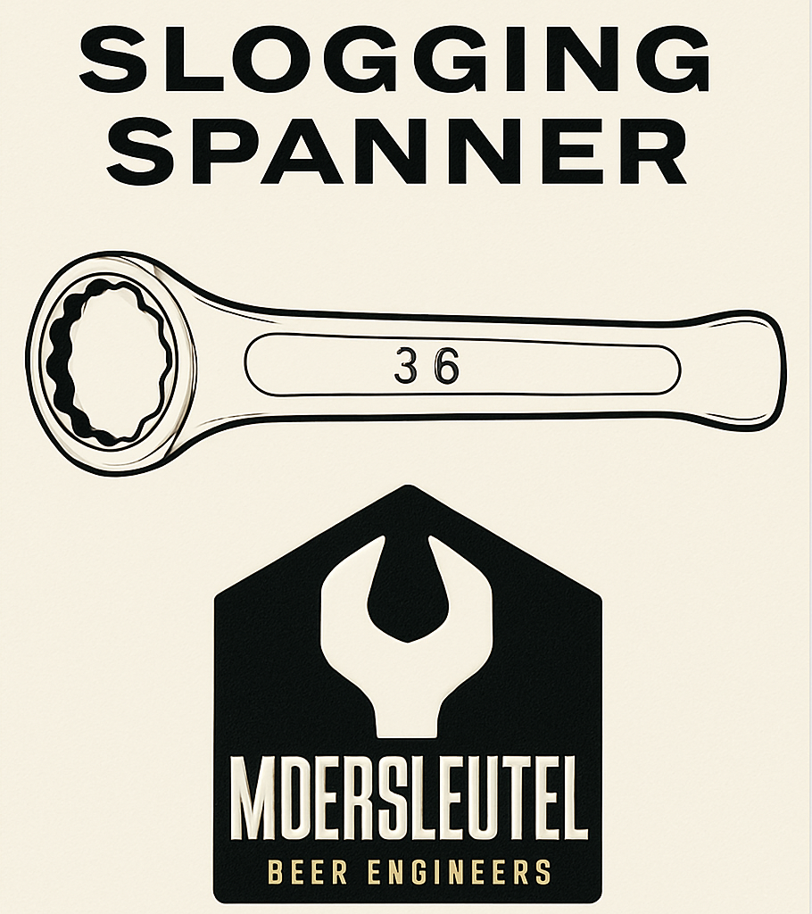 Etiket van Moersleutel Slogging Spanner