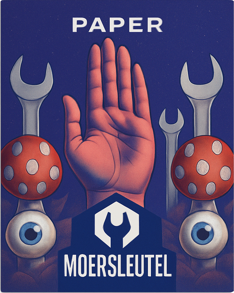 Etiket van Moersleutel Paper