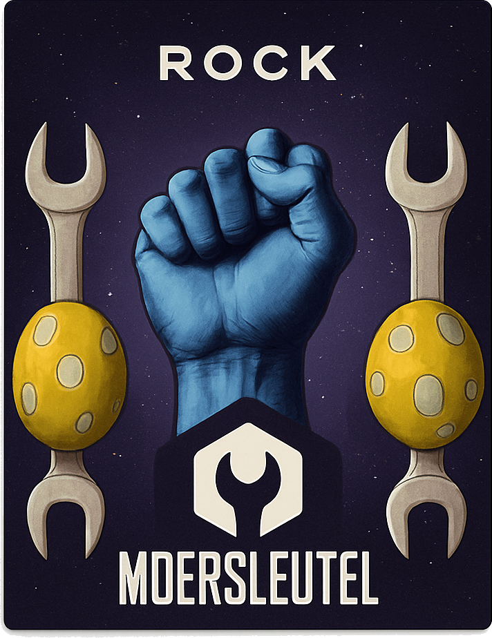 Etiket van Moersleutel Rock