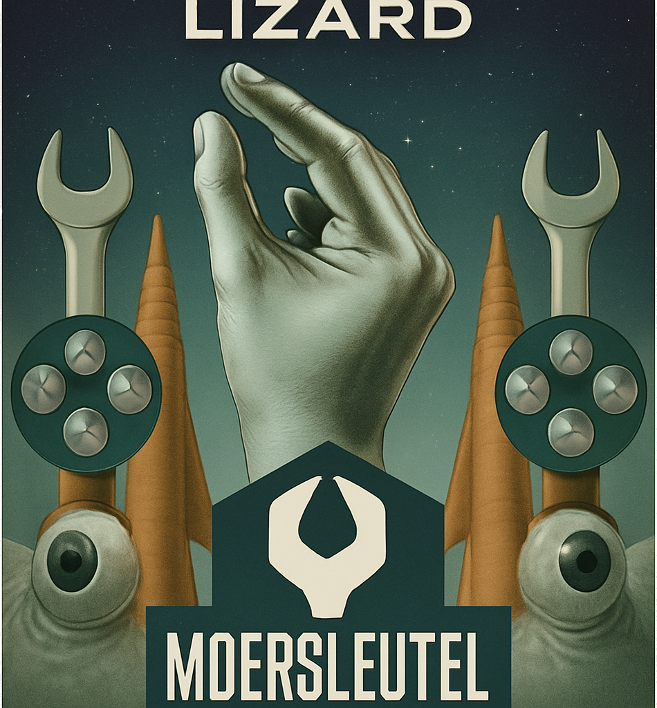 Etiket van Moersleutel Lizard