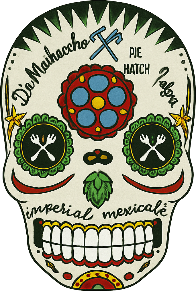 Etiket van Moersleutel Smeerolie Mexicake