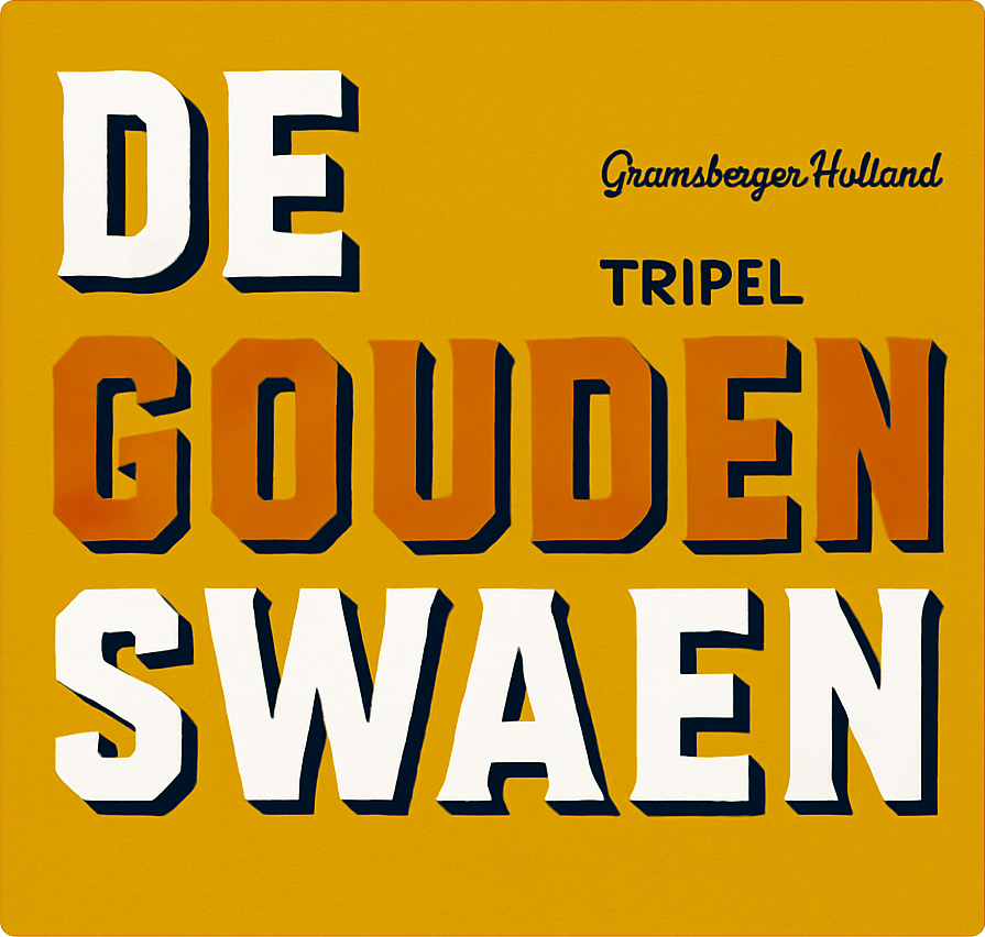Etiket van KraftBier De Gouden Swaen
