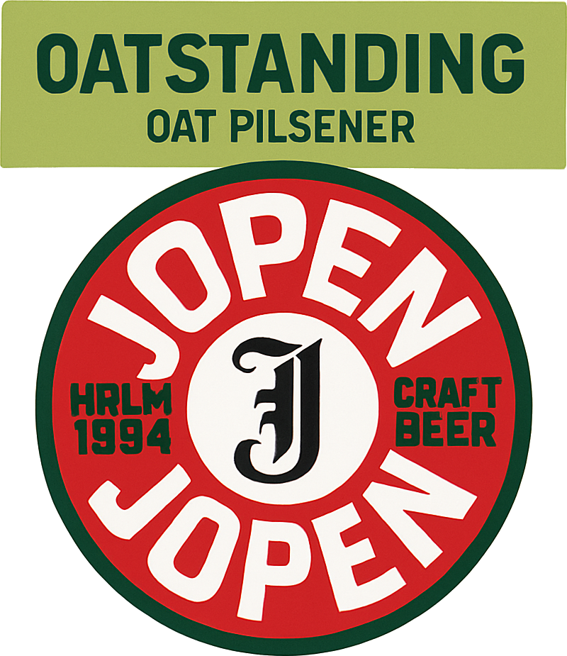 Etiket van Jopen Oatstanding