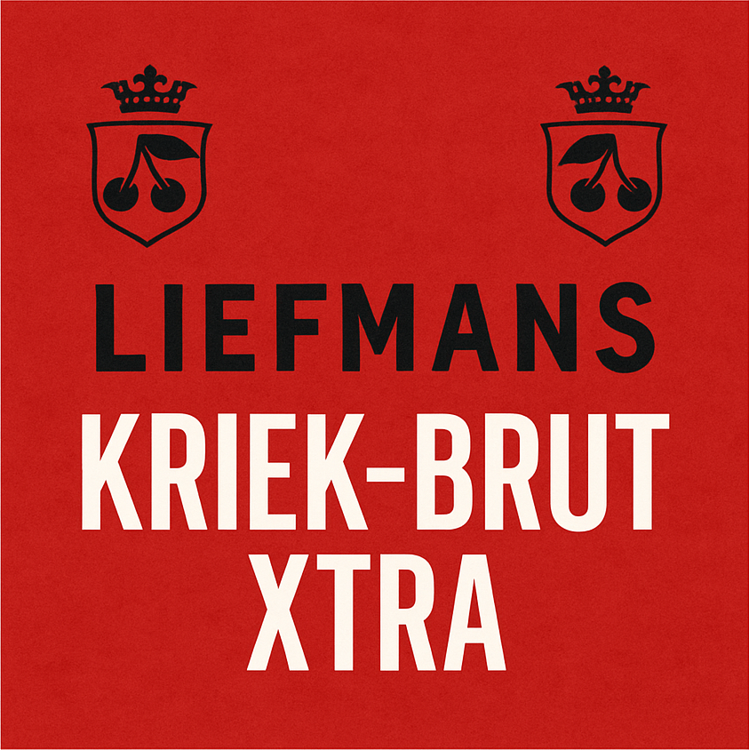 Etiket van Liefmans Kriek Brut Xtra