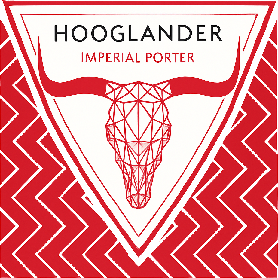 Etiket van Hooglander Milk Porter