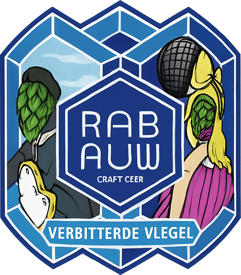 Etiket van Rabauw Verbitterde Vlegel