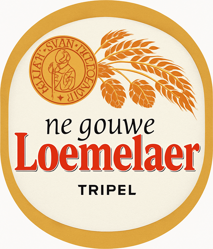 Etiket van Amai Ne Gouwe Loemelaer Tripel