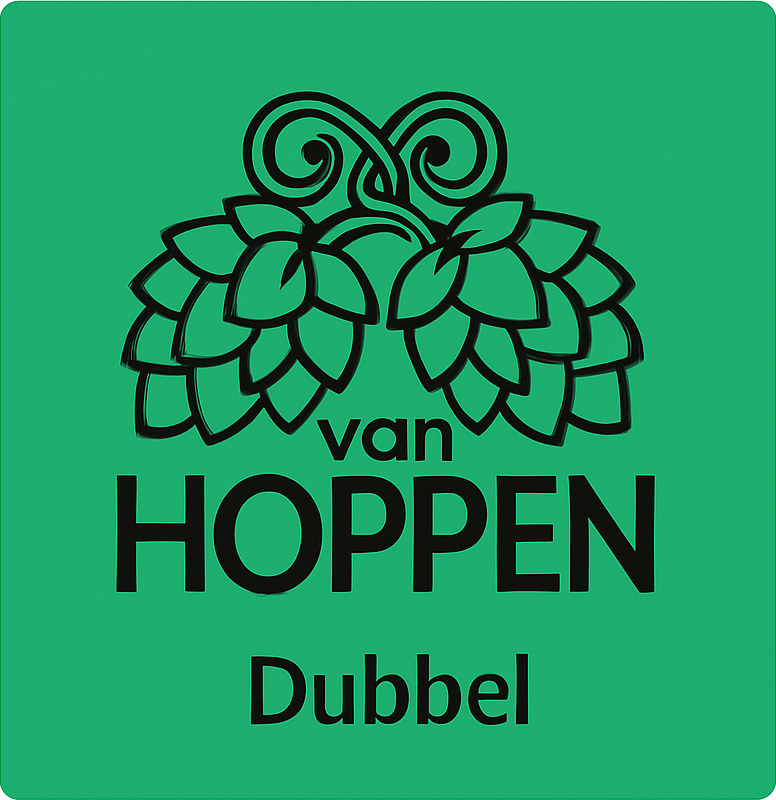 Etiket van Van Hoppen Dubbel