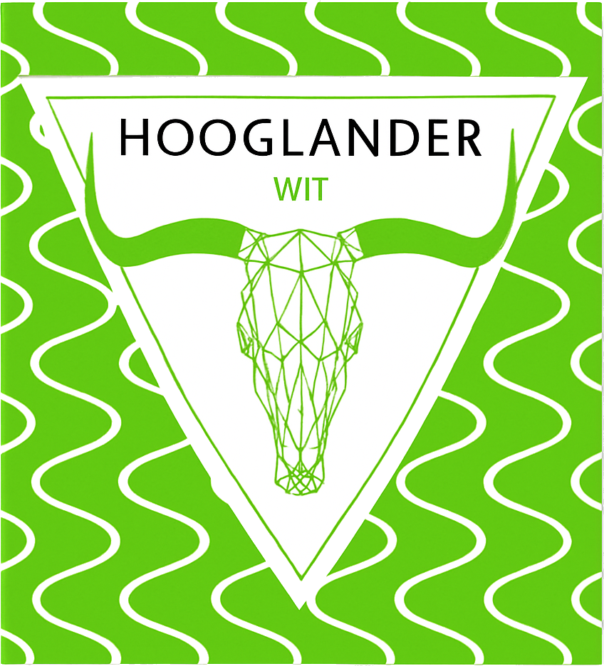 Etiket van Hooglander Wit