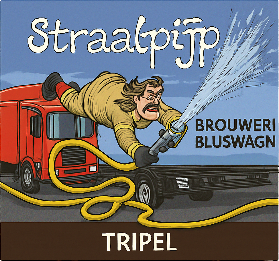 Etiket van Bluswater Straalpijp Tripel