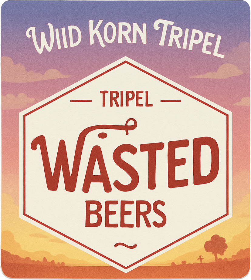 Etiket van Wasted Wild Korn Tripel